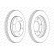 Disque de frein PREMIER Coat+ disc DDF1818C Ferodo, Vignette 3