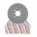 Disque de frein PREMIER Coat+ disc DDF192C Ferodo, Vignette 3