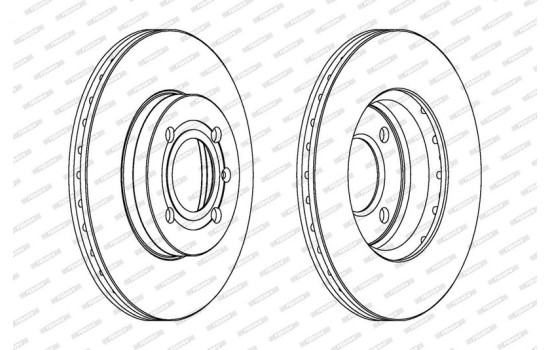 Disque de frein PREMIER Coat+ disc DDF207C Ferodo