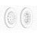 Disque de frein PREMIER Coat+ disc DDF2181C Ferodo, Vignette 2