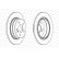 Disque de frein PREMIER Coat+ disc DDF224C Ferodo, Vignette 2