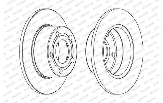 Disque de frein PREMIER Coat+ disc DDF321C Ferodo