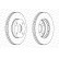 Disque de frein PREMIER Coat+ disc DDF393C Ferodo, Vignette 2