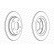 Disque de frein PREMIER Coat+ disc DDF524C Ferodo, Vignette 2