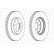 Disque de frein PREMIER Coat+ disc DDF605C Ferodo, Vignette 2