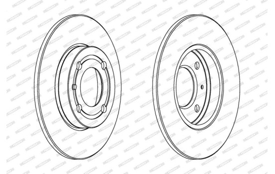 Disque de frein PREMIER Coat+ disc DDF795C Ferodo, Image 2