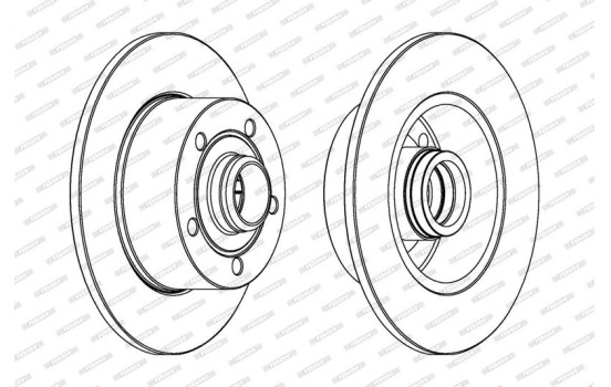 Disque de frein PREMIER Coat+ disc DDF830C-1 Ferodo, Image 2