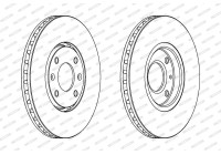 Disque de frein PREMIER Coat+ disc DDF841C Ferodo