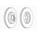 Disque de frein PREMIER Coat+ disc DDF846C Ferodo, Vignette 2
