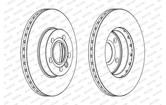 Disque de frein PREMIER Coat+ disc DDF846C Ferodo, Image 2