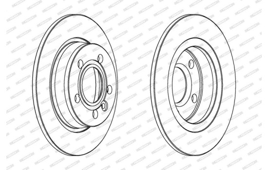 Disque de frein PREMIER Coat+ disc DDF847C Ferodo