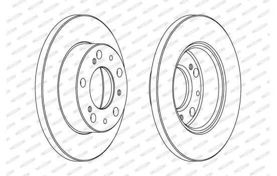 Disque de frein PREMIER DDF063 Ferodo, Image 2