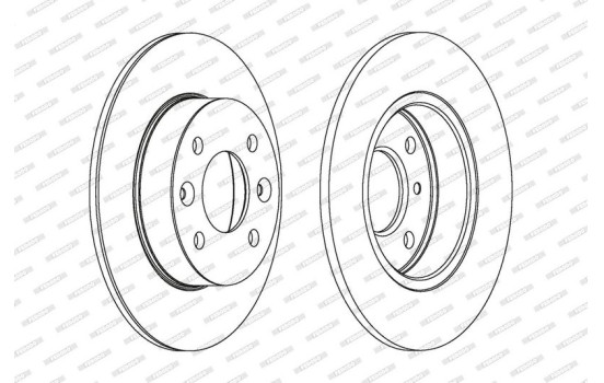 Disque de frein PREMIER DDF070 Ferodo, Image 2