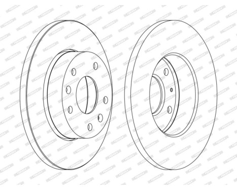 Disque de frein PREMIER DDF1100C Ferodo
