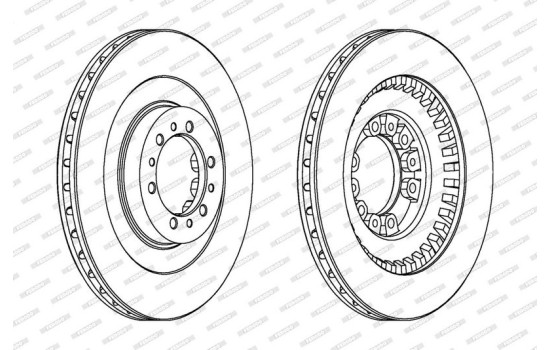 Disque de frein PREMIER DDF1212 Ferodo, Image 2
