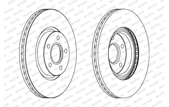 Disque de frein PREMIER DDF1225 Ferodo, Image 2