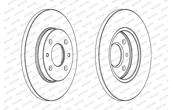 Disque de frein PREMIER DDF125 Ferodo, Image 2