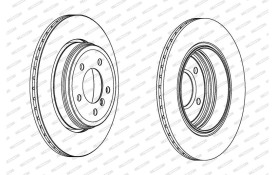 Disque de frein PREMIER DDF1260C Ferodo, Image 2