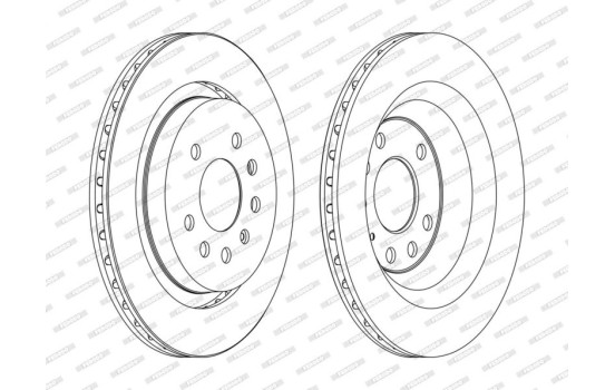 Disque de frein PREMIER DDF1289C Ferodo, Image 2