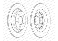 Disque de frein PREMIER DDF1547C Ferodo