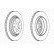 Disque de frein PREMIER DDF1551C Ferodo, Vignette 2