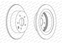 Disque de frein PREMIER DDF1590C Ferodo