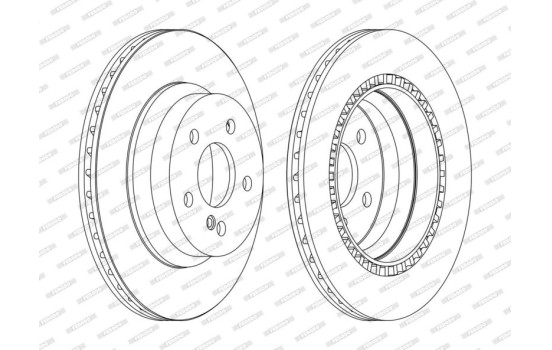 Disque de frein PREMIER DDF1672C Ferodo