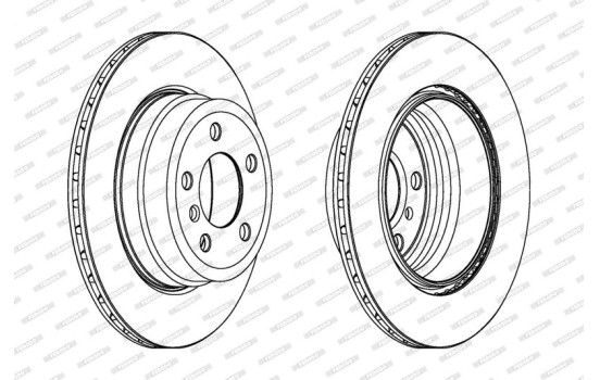 Disque de frein PREMIER DDF1715C Ferodo, Image 2