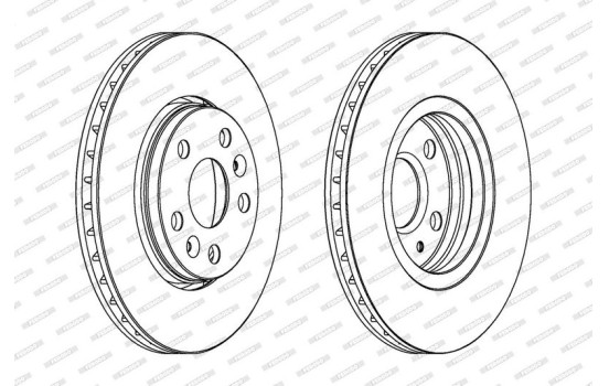 Disque de frein PREMIER DDF1733 Ferodo, Image 2