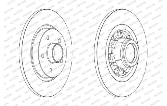 Disque de frein PREMIER DDF1734-1 Ferodo, Image 2