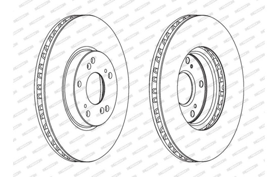 Disque de frein PREMIER DDF1775C Ferodo
