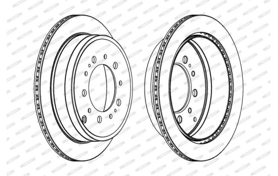Disque de frein PREMIER DDF1799C-1 Ferodo, Image 2