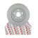 Disque de frein PREMIER DDF1805C Ferodo, Vignette 3