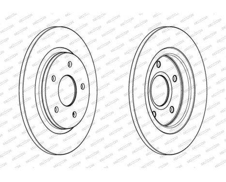 Disque de frein PREMIER DDF1808C Ferodo
