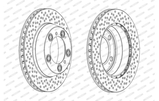 Disque de frein PREMIER DDF2012C Ferodo, Image 2