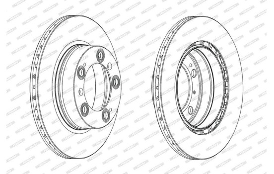 Disque de frein PREMIER DDF2023C Ferodo, Image 2