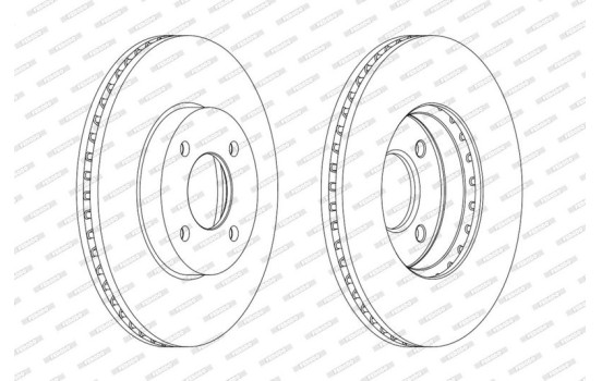 Disque de frein PREMIER DDF2067C Ferodo, Image 3