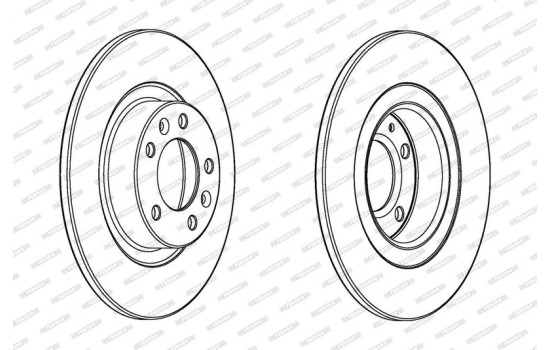 Disque de frein PREMIER DDF2297C Ferodo, Image 2