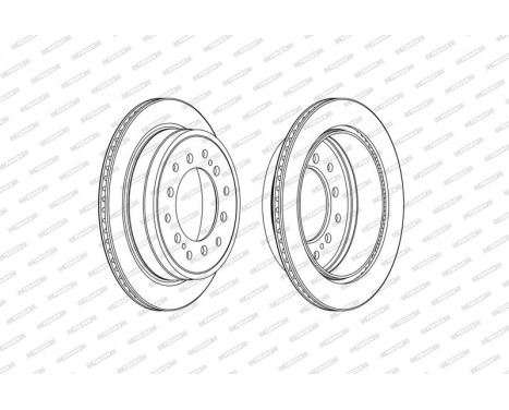 Disque de frein PREMIER DDF2505C Ferodo