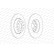 Disque de frein PREMIER DDF2506C Ferodo, Vignette 2