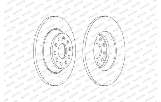 Disque de frein PREMIER DDF2506C Ferodo, Image 2