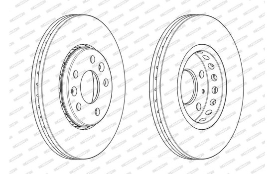 Disque de frein PREMIER DDF2507C Ferodo, Image 2