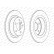 Disque de frein PREMIER DDF2612C Ferodo, Vignette 2