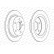 Disque de frein PREMIER DDF2656C Ferodo, Vignette 2
