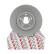 Disque de frein PREMIER DDF2680C Ferodo, Vignette 3