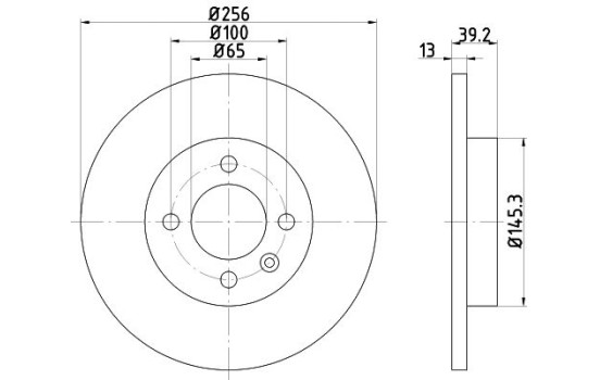 Disque de frein PRO 8DD 355 101-641 Hella