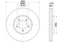 Disque de frein PRO 8DD 355 106-821 Hella