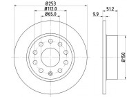 Disque de frein PRO 8DD 355 109-601 Hella
