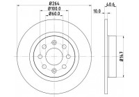 Disque de frein PRO 8DD 355 112-621 Hella