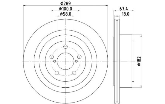 Disque de frein PRO 8DD 355 115-121 Hella